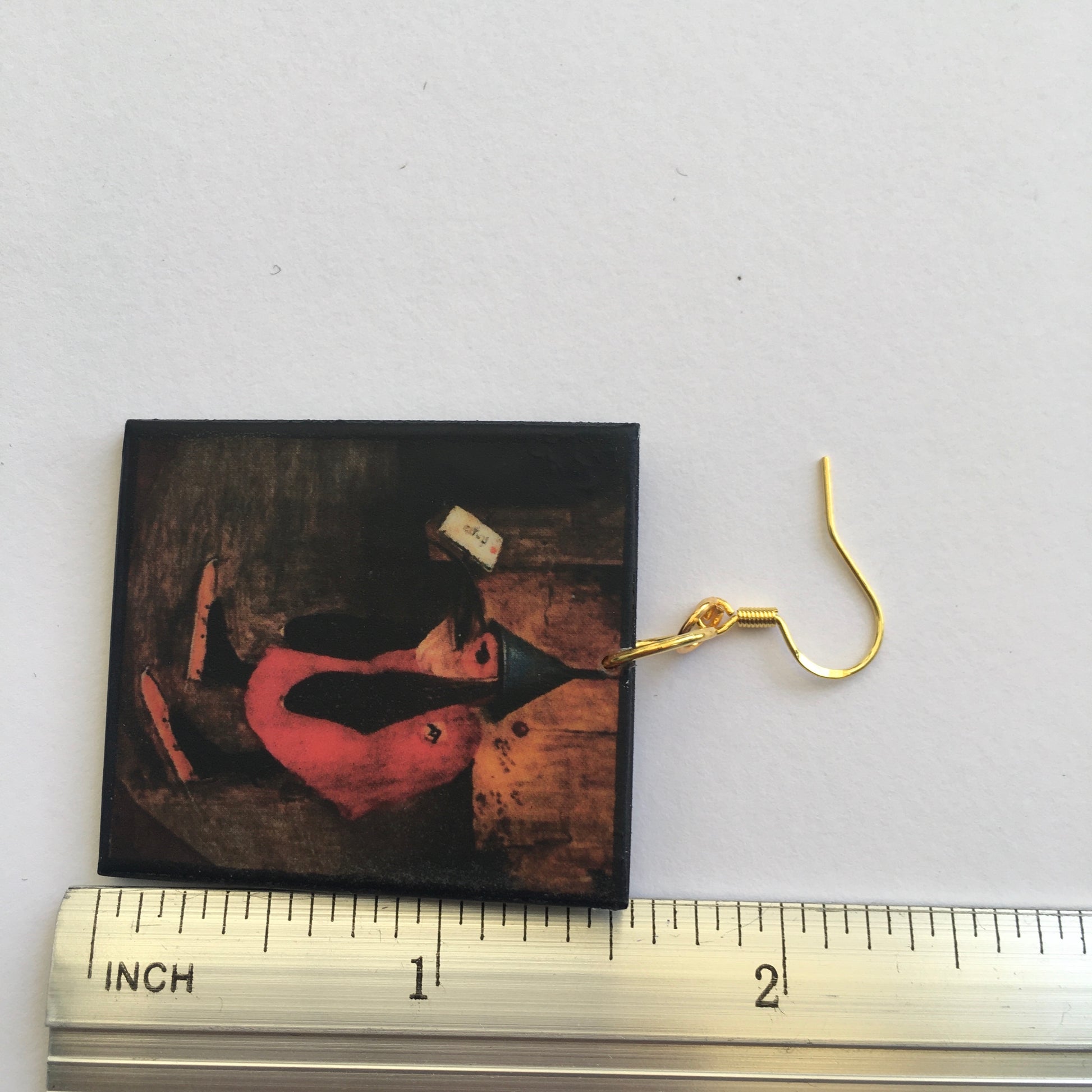 Museum-Inspired Sustainable Earrings Hieronymus Bosch art details earrings Obljewellery