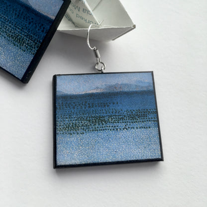 Museum-Inspired Sustainable Earrings Neo Impressionism art earrings Obljewellery