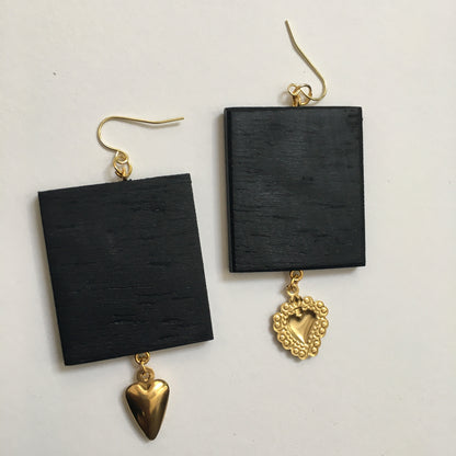 Museum-Inspired Sustainable Earrings Love Thesaurus word Obljewellery
