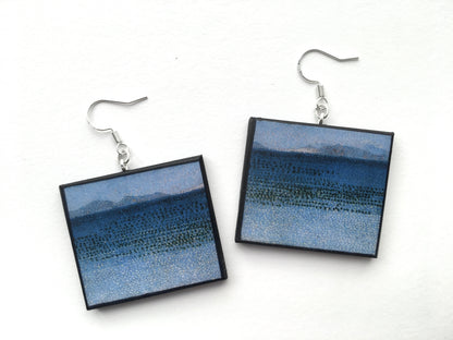 Museum-Inspired Sustainable Earrings Neo Impressionism art earrings Obljewellery