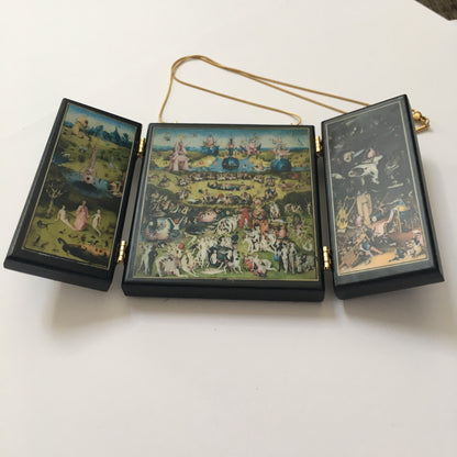 Museum-Inspired Sustainable Necklace The Garden of Earthly Delights: A Wearable 3D Triptych Obljewellery