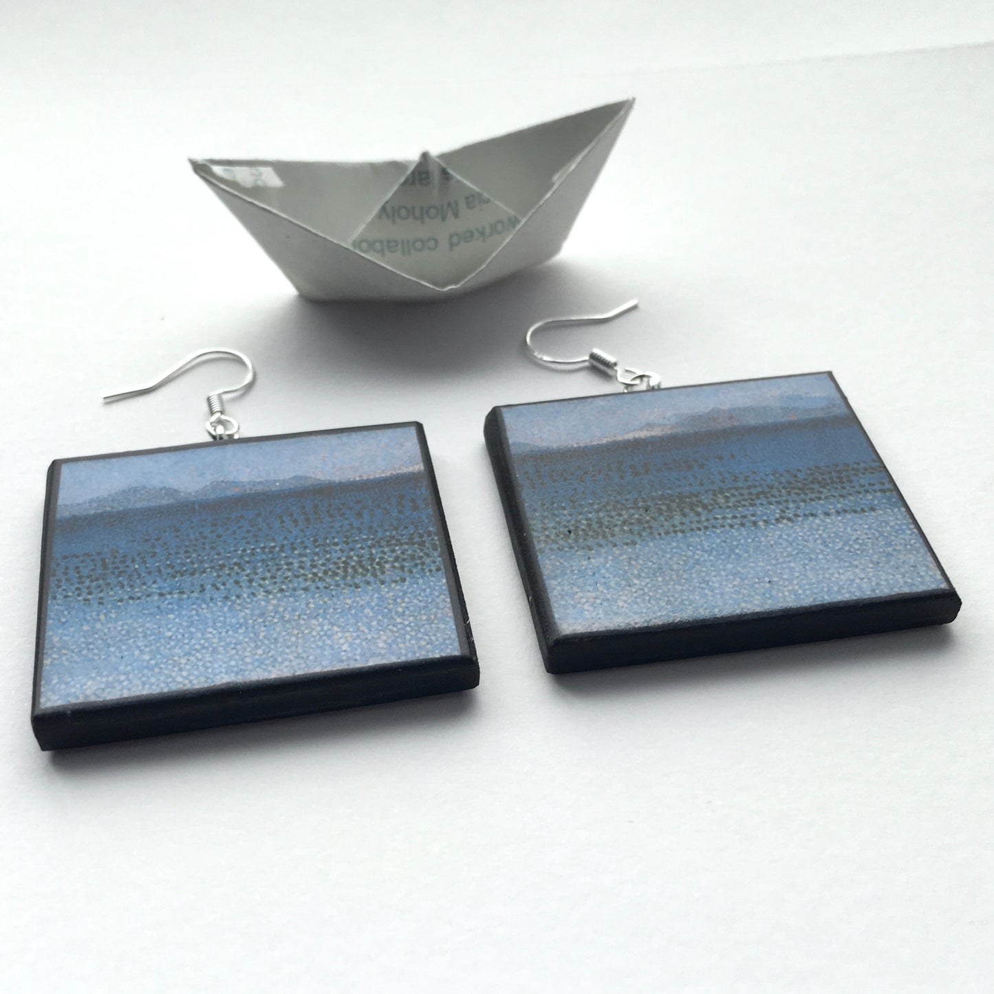 Museum-Inspired Sustainable Earrings Neo Impressionism art earrings Obljewellery