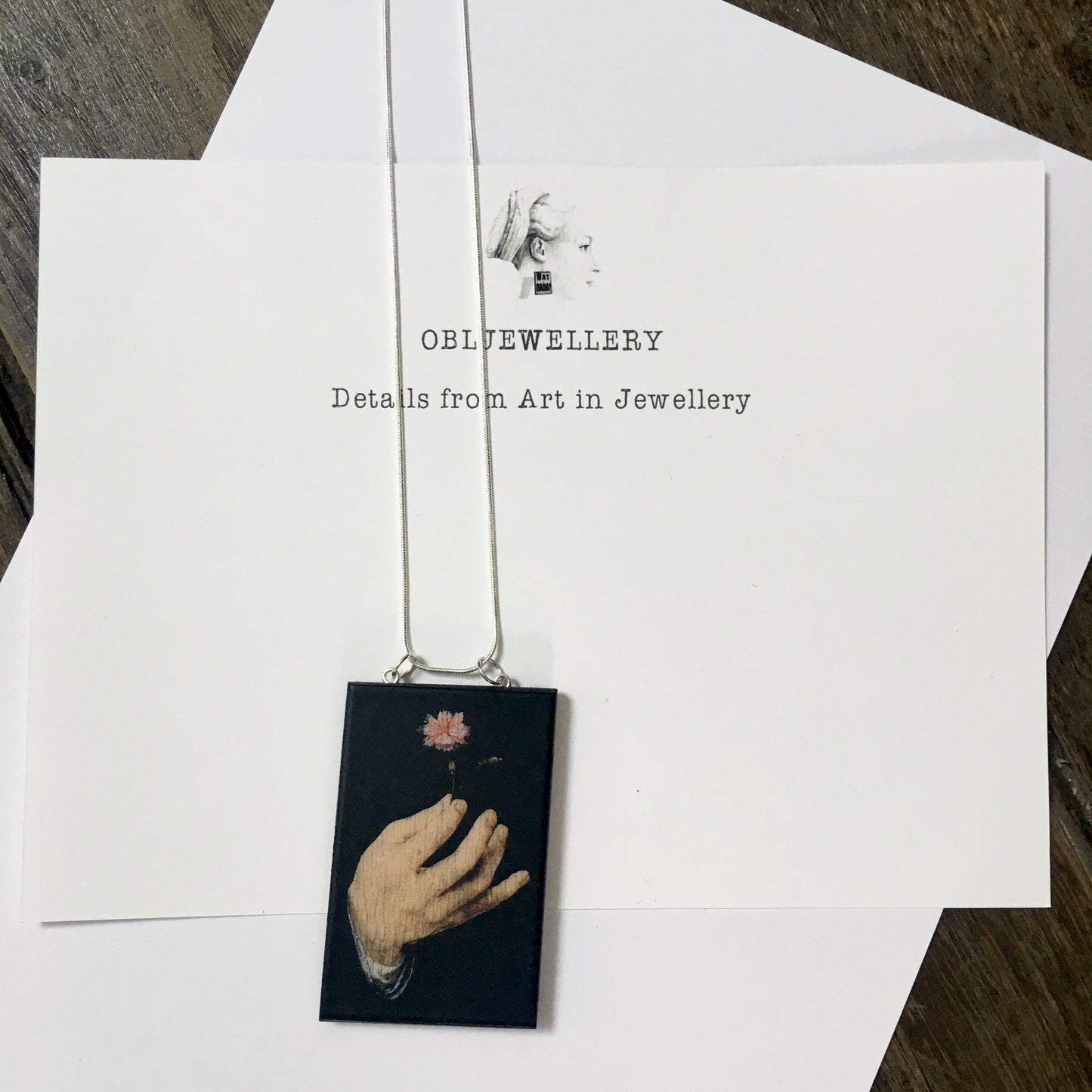 Museum-Inspired Sustainable Necklace Joos Van Cleve necklace Obljewellery
