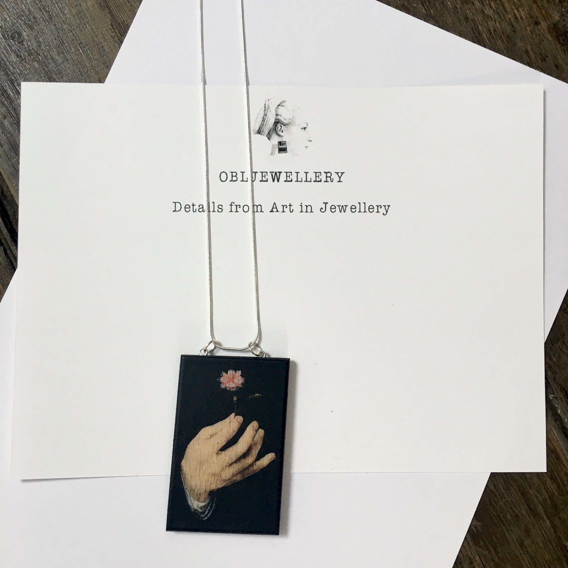 Museum-Inspired Sustainable Necklace Joos Van Cleve necklace Obljewellery