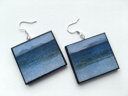 Museum-Inspired Sustainable Earrings Neo Impressionism art earrings Obljewellery