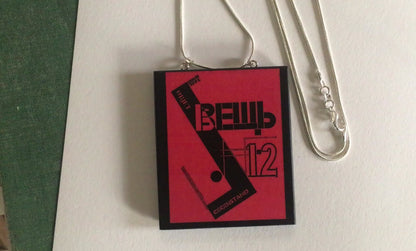 El Lissitzky, Object magazine cover necklace pendant