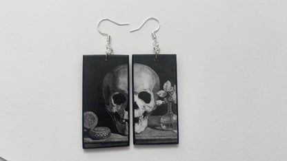 Pendientes artísticos Memento Mori 