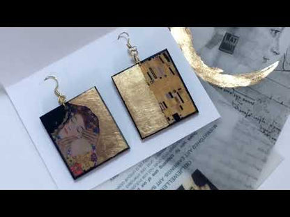 The Kiss – Klimt Art Earrings