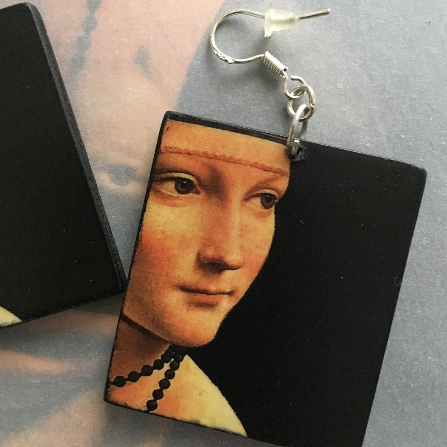 Museum-Inspired Sustainable Earrings Leonardo da Vinci earrings, sustainable gift. Obljewellery