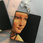 Leonardo da Vinci earrings, sustainable gift.