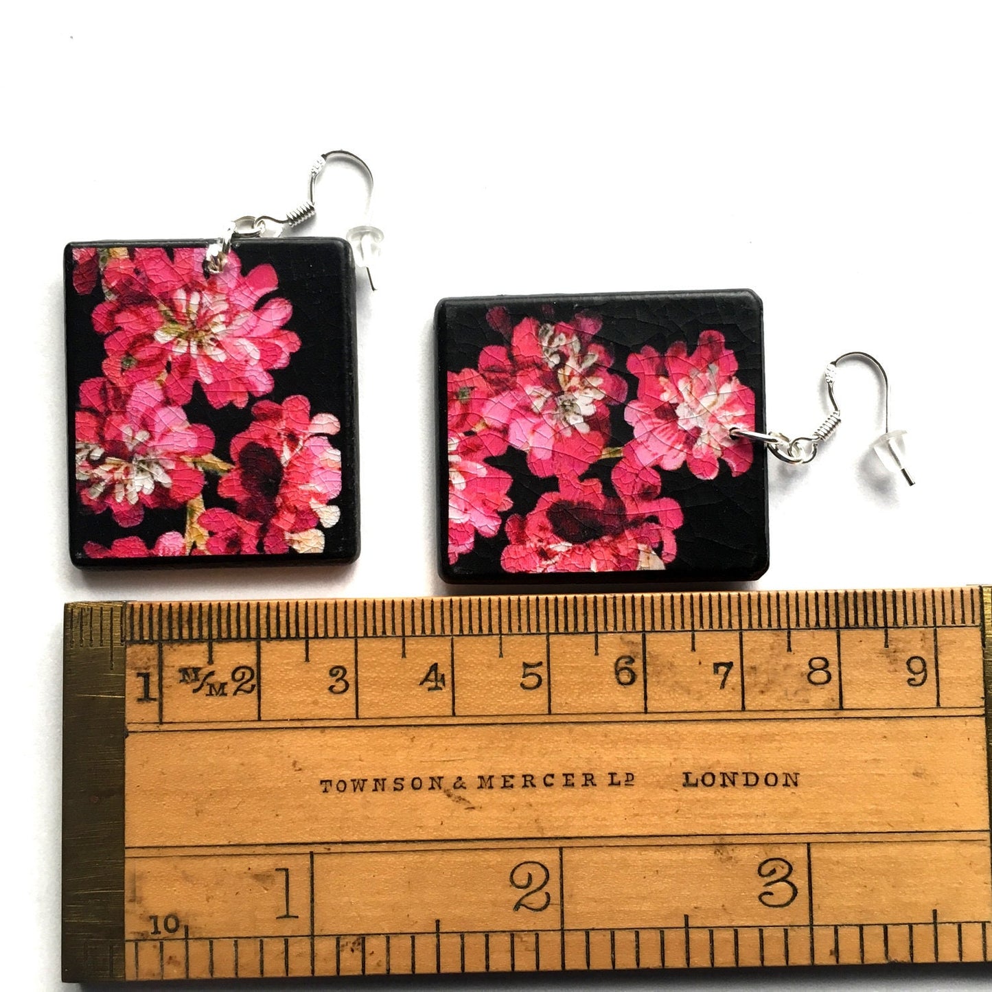 Museum-Inspired Sustainable Earrings Mary Delany, floral earrings, sustaiable gift. Obljewellery