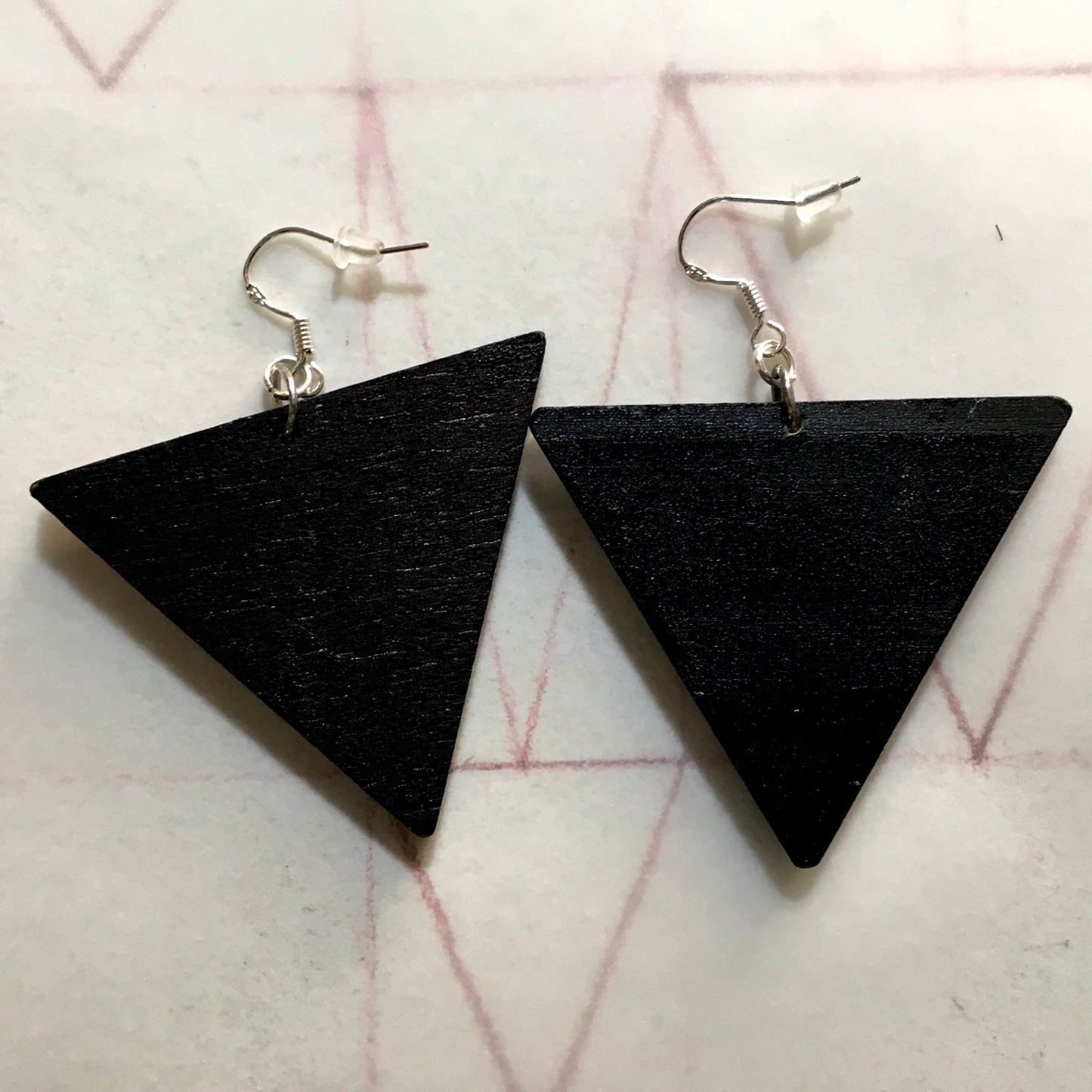 Museum-Inspired Sustainable Earrings Paul Klee, art earrings. Sustainable artsy gift. Obljewellery