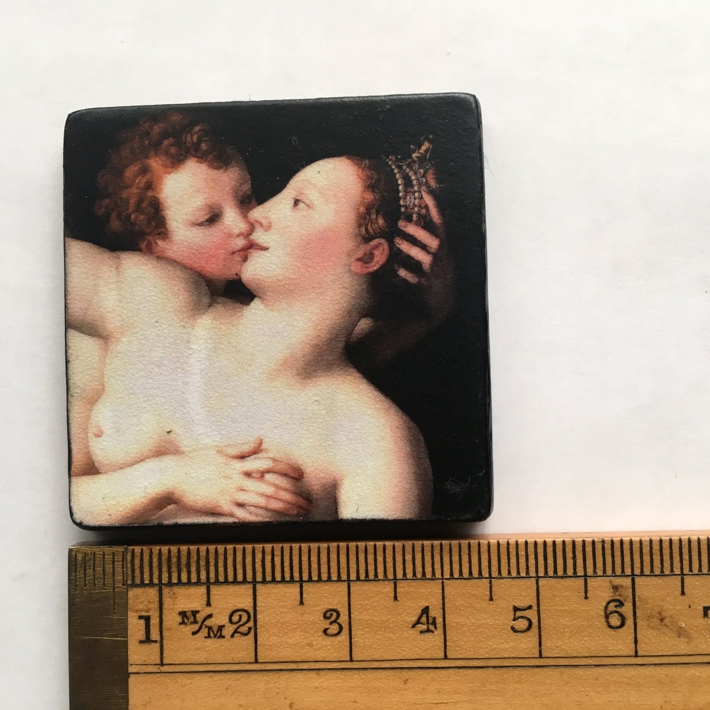 Nude  Art Renaissance pin brooch.