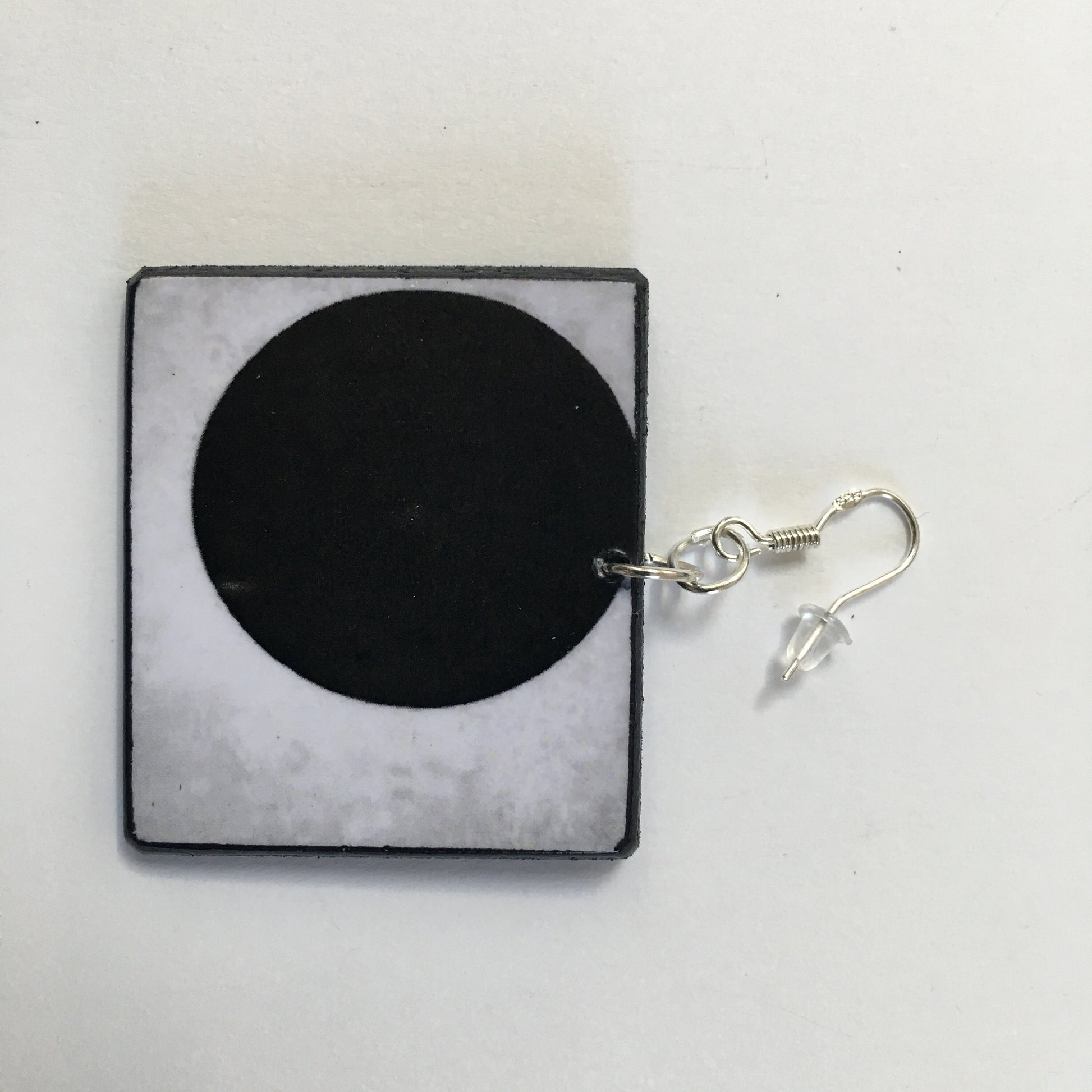 Museum-Inspired Sustainable Earrings Kazimir Malevic. geometric, minimalist, aesthetic earrings. Obljewellery