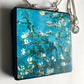  The Van Gogh necklaces is inspired by the masterpiece "Almond Blossom" where the artist painted one of his favourite subjects  large flowering branches against a blue sky. The almond tree blooms is a symbol of new life, this painting was a gift for his brother Theo and his wife who had a son.  Vincent Van Gogh was inspired by Japanese prints.   Vincent van Gogh (1853 - 1890), Saint-Rémy-de-Provence, February 1890 oil on canvas, 73.3 cm x 92.4 cm