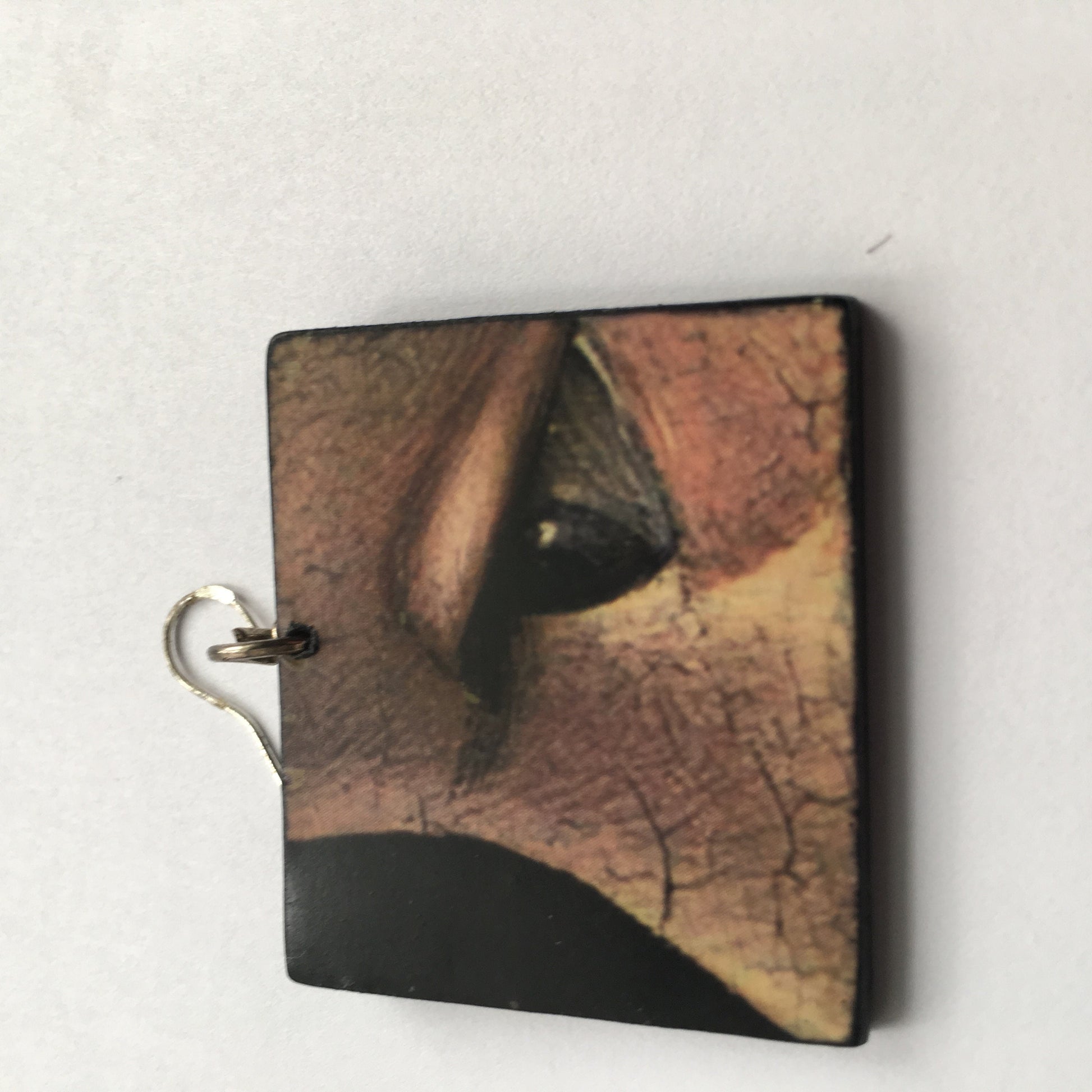 Museum-Inspired Sustainable Earrings Domenico Ghirlandaio art detail earrings Obljewellery