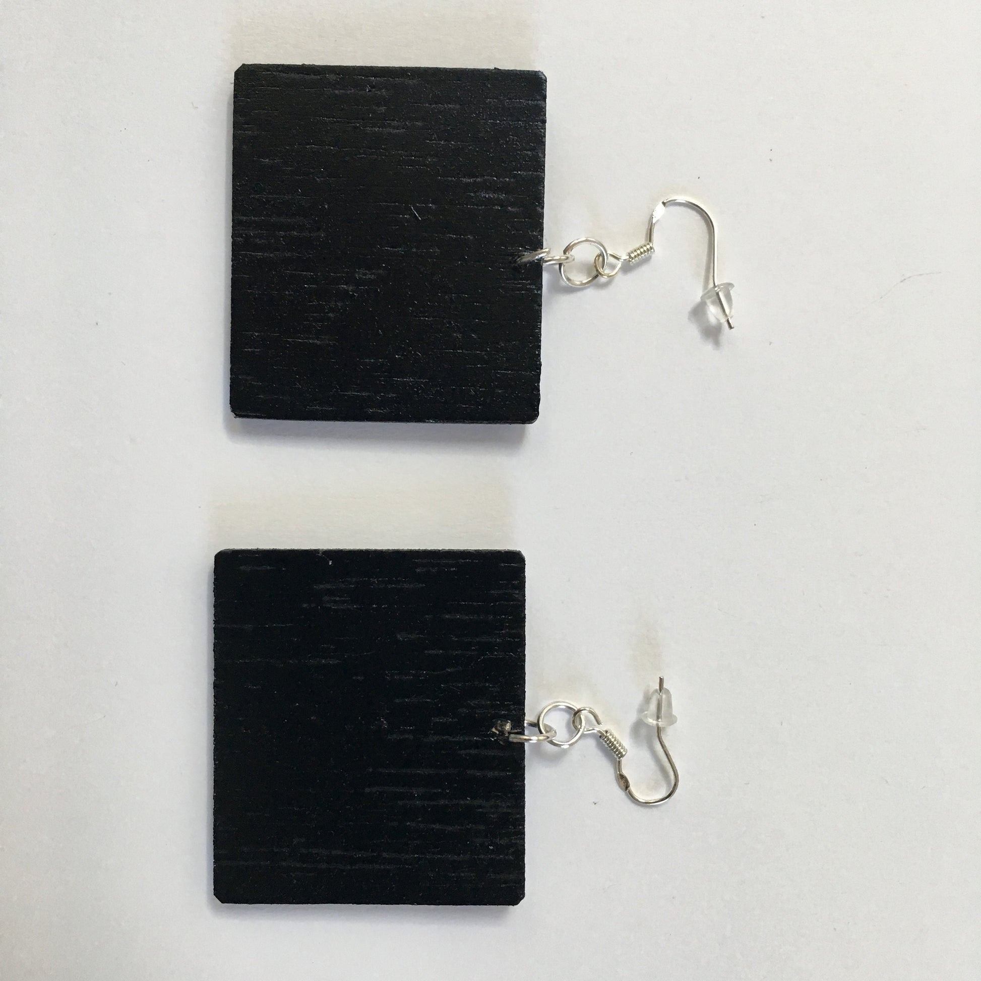 Museum-Inspired Sustainable Earrings Kazimir Malevic. geometric, minimalist, aesthetic earrings. Obljewellery
