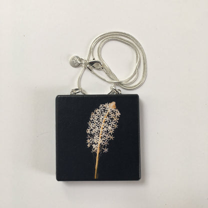 Museum-Inspired Sustainable Necklace Botanical Art Pendant Necklace. Bohemian Jewelry Obljewellery