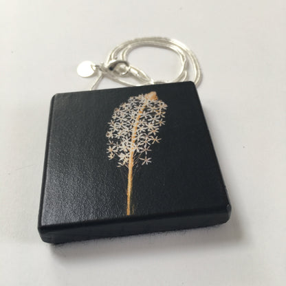 Museum-Inspired Sustainable Necklace Botanical Art Pendant Necklace. Bohemian Jewelry Obljewellery
