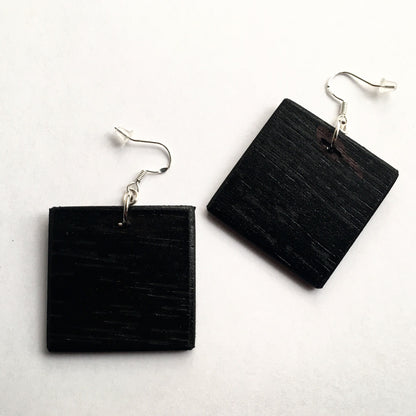 Museum-Inspired Sustainable Earrings Mismatched earrings inspired by Mondrian. Obljewellery