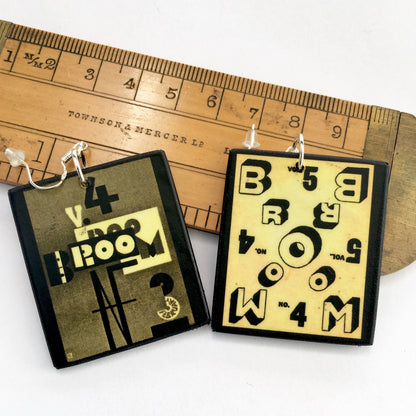 Museum-Inspired Sustainable Earrings Earrings Jewellery Broom Magazine | El Lissitzky Art | Obljewellery Obljewellery