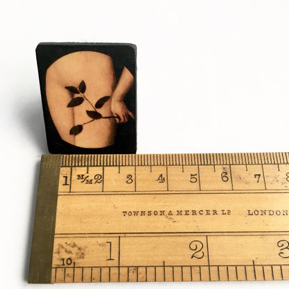 Museum-Inspired Sustainable Rings Large Wood Quirky Ring. Unique Artsy adjustable Ring. Renaissance art jewellery. Obljewellery