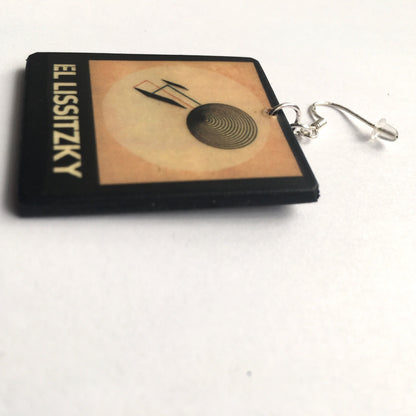 Museum-Inspired Sustainable Earrings Proun Geometric Jewellery | El Lissitzky Earrings | Obljewellery Obljewellery