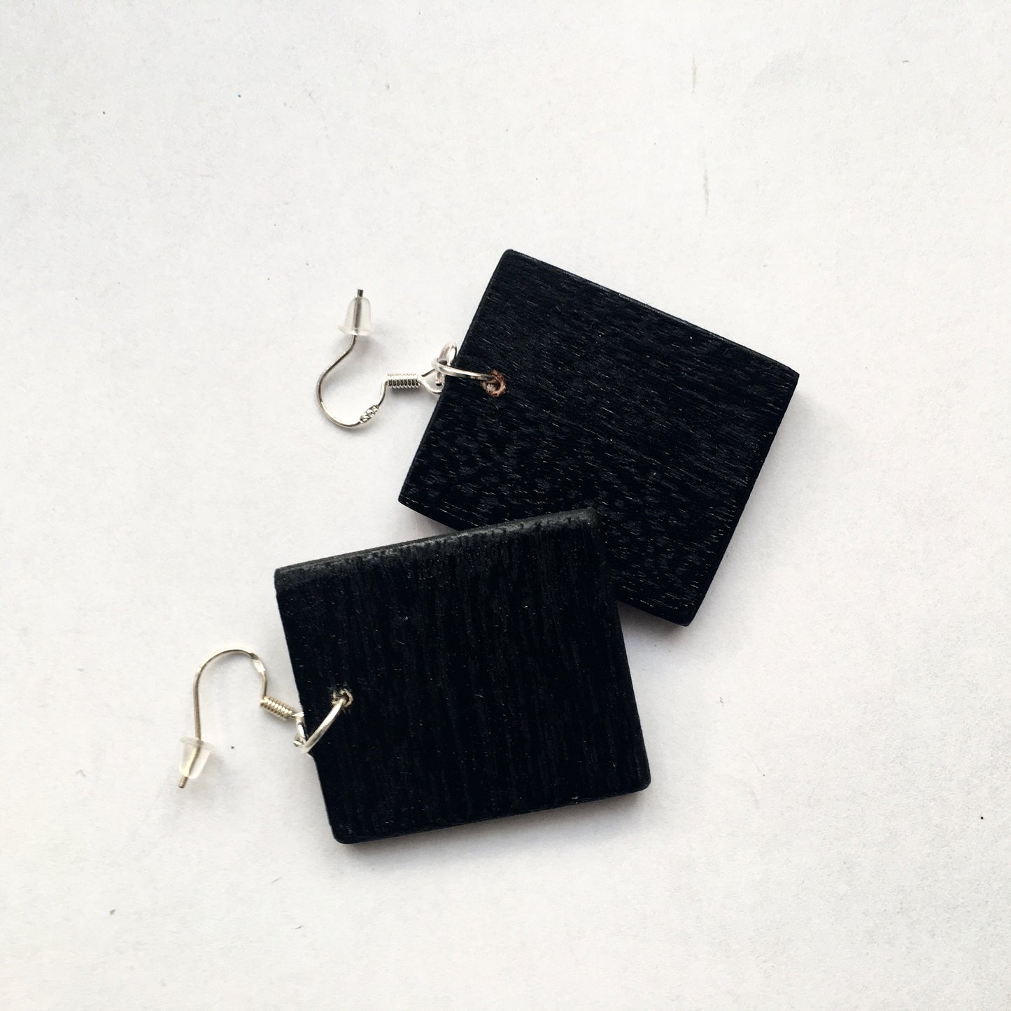 Museum-Inspired Sustainable Earrings Mary Delany botanical wooden Earrings, Red flowers mismatched earrings. Obljewellery
