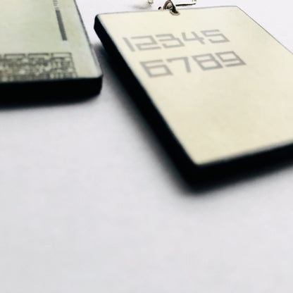 Museum-Inspired Sustainable Earrings Theo Van Doesburg, inspired art earrings Obljewellery