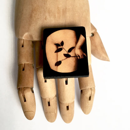 Museum-Inspired Sustainable Rings Large Wood Quirky Ring. Unique Artsy adjustable Ring. Renaissance art jewellery. Obljewellery