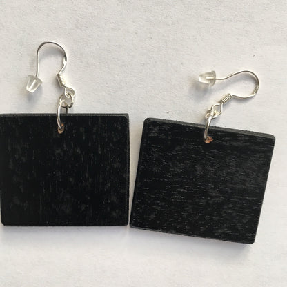 Museum-Inspired Sustainable Earrings Mary Delany, sustainable wooden earrings. Artsy gift earrings. Obljewellery
