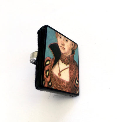 Museum-Inspired Sustainable Rings German Renaissance, statement art ring Obljewellery