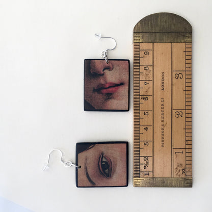 Museum-Inspired Sustainable Earrings Botticelli, The Birth of Venus Earrings Obljewellery