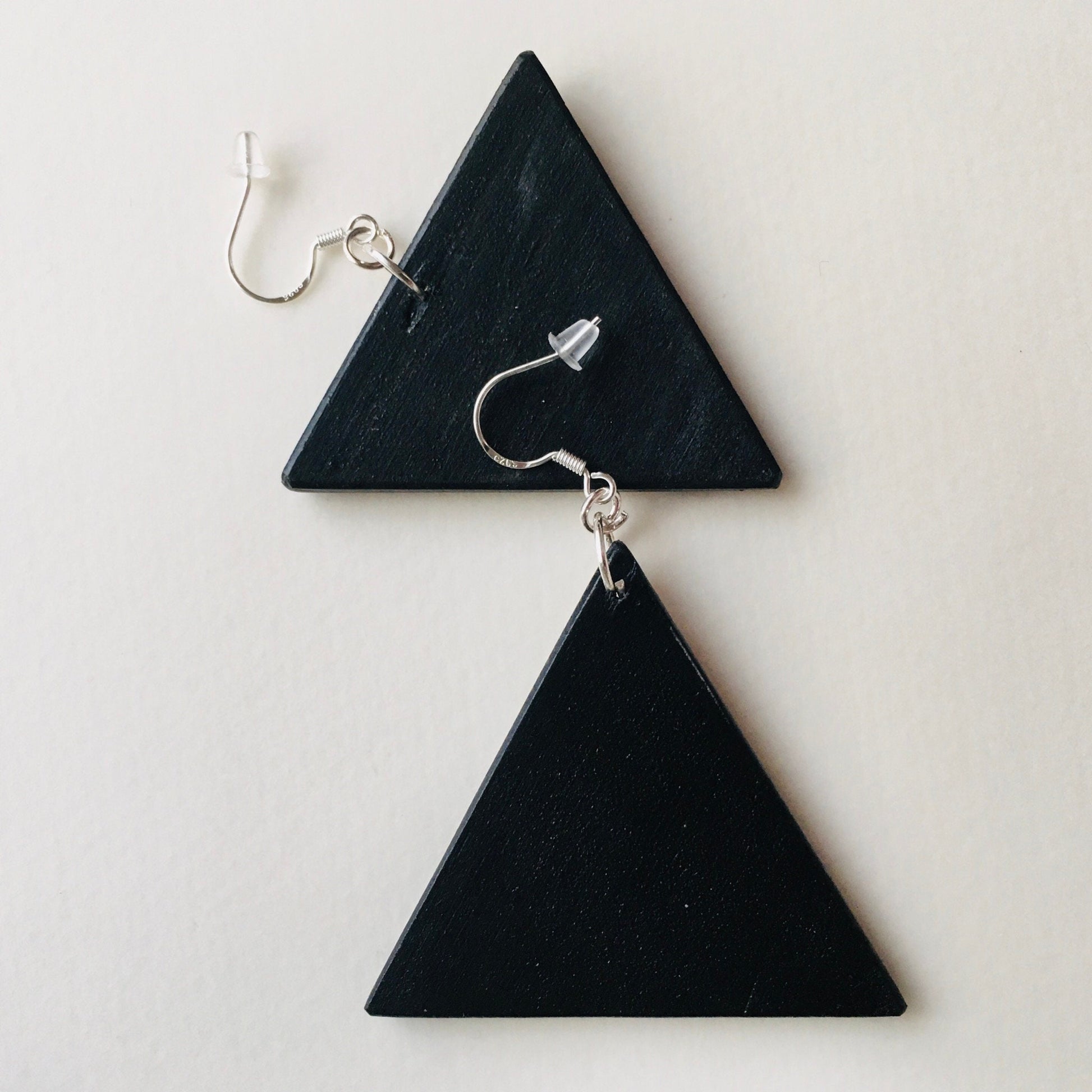 Museum-Inspired Sustainable Earrings Klimt Asymmetrical Earrings Obljewellery