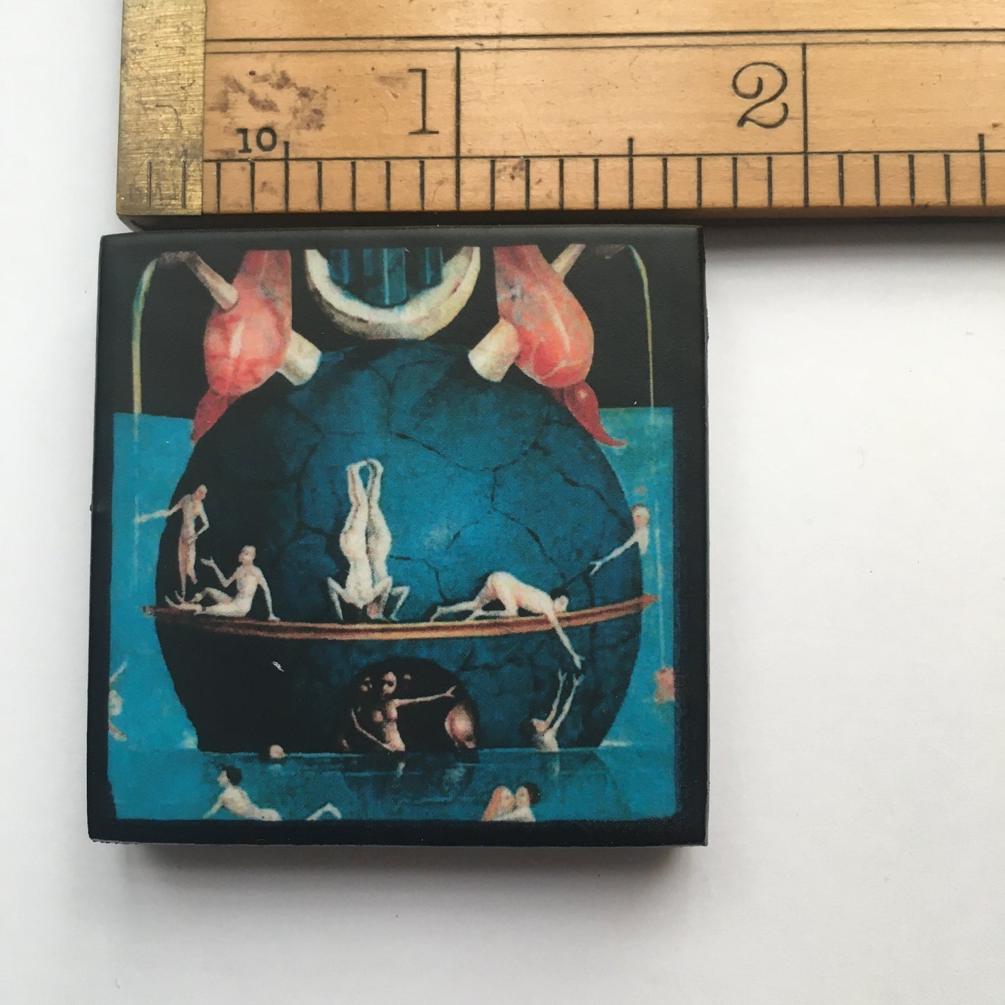 Museum-Inspired Sustainable Brooches Unisex art brooch inspired by Hieronymus Bosch Obljewellery