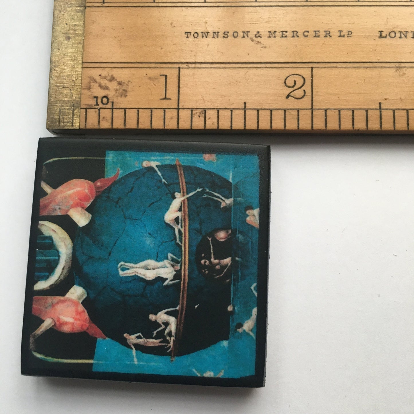 Unisex art brooch inspired by Hieronymus Bosch