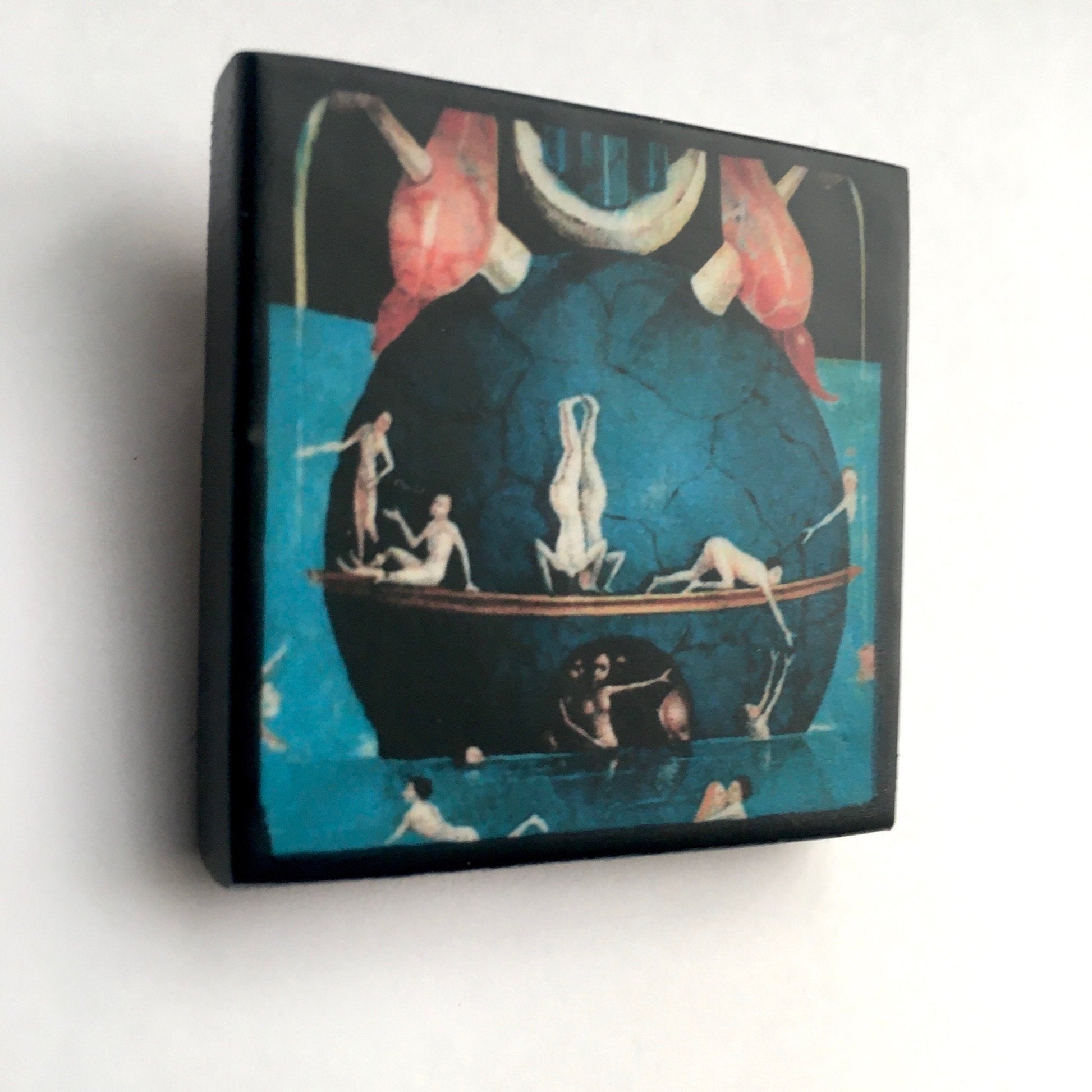 Museum-Inspired Sustainable Brooches Unisex art brooch inspired by Hieronymus Bosch Obljewellery
