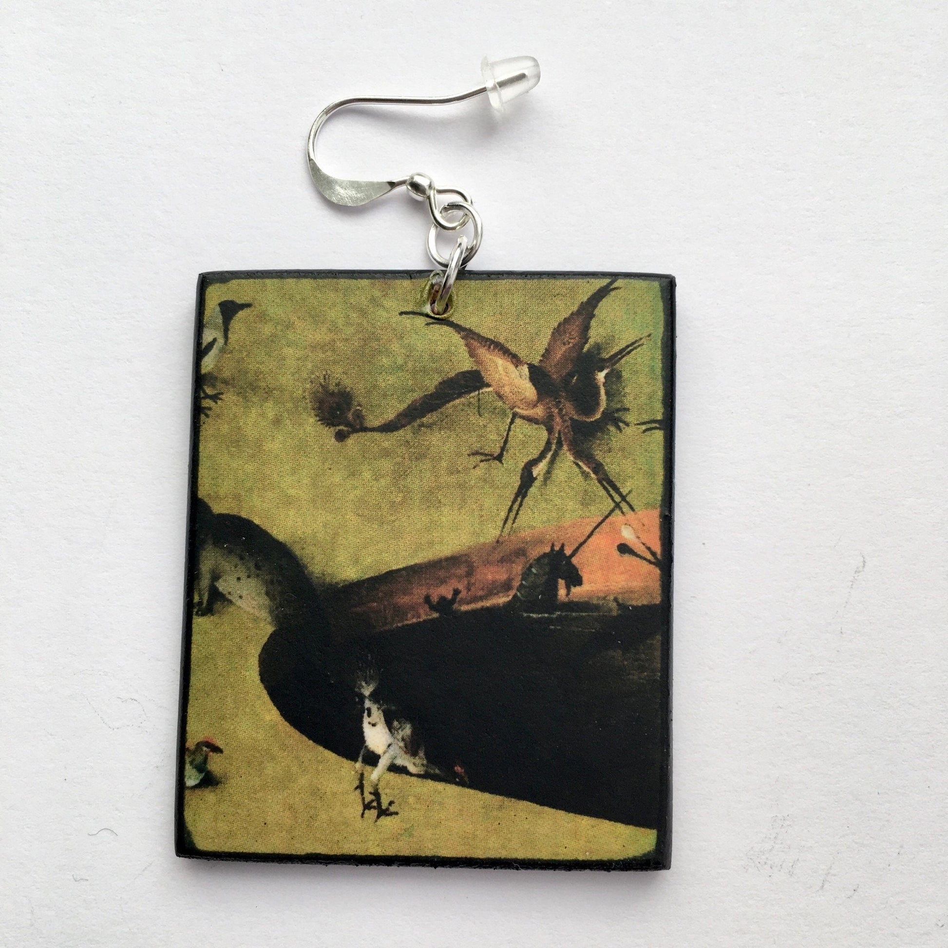 Museum-Inspired Sustainable Earrings Hieronymus Bosch, mix match earrings Obljewellery