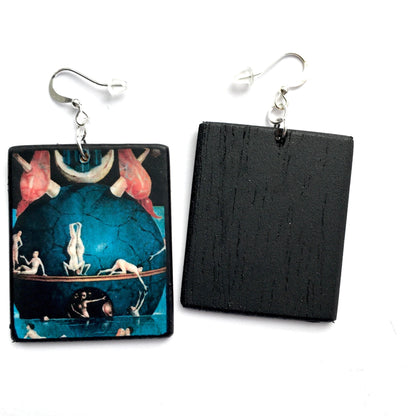 Museum-Inspired Sustainable Earrings Hieronymus Bosch, mix match earrings Obljewellery