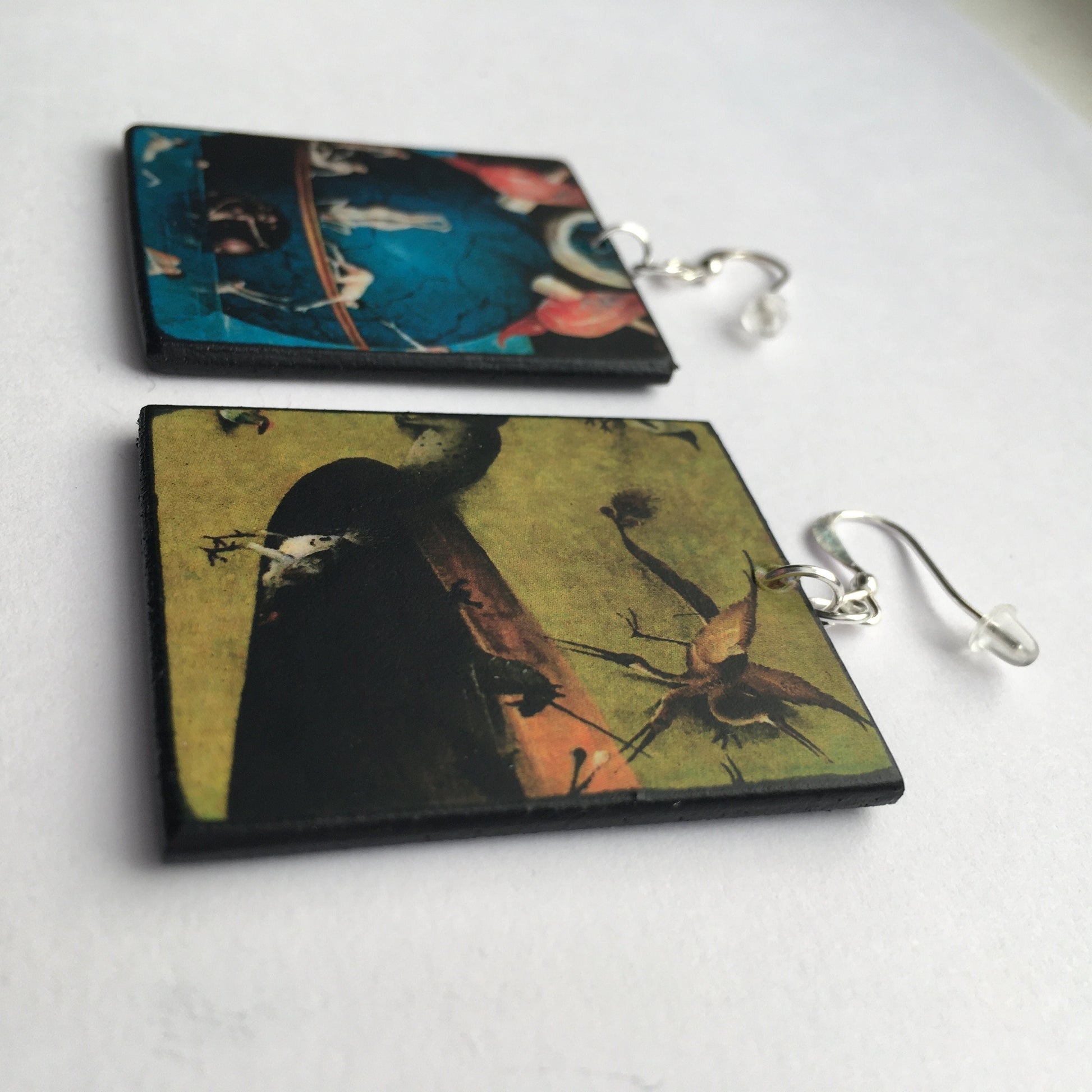 Museum-Inspired Sustainable Earrings Hieronymus Bosch, mix match earrings Obljewellery
