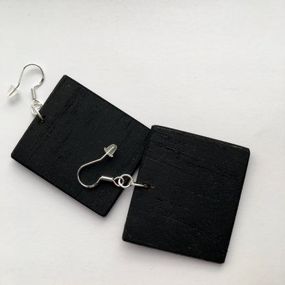 Museum-Inspired Sustainable Earrings Mary Delany, asymmetrical, art earrings. Obljewellery