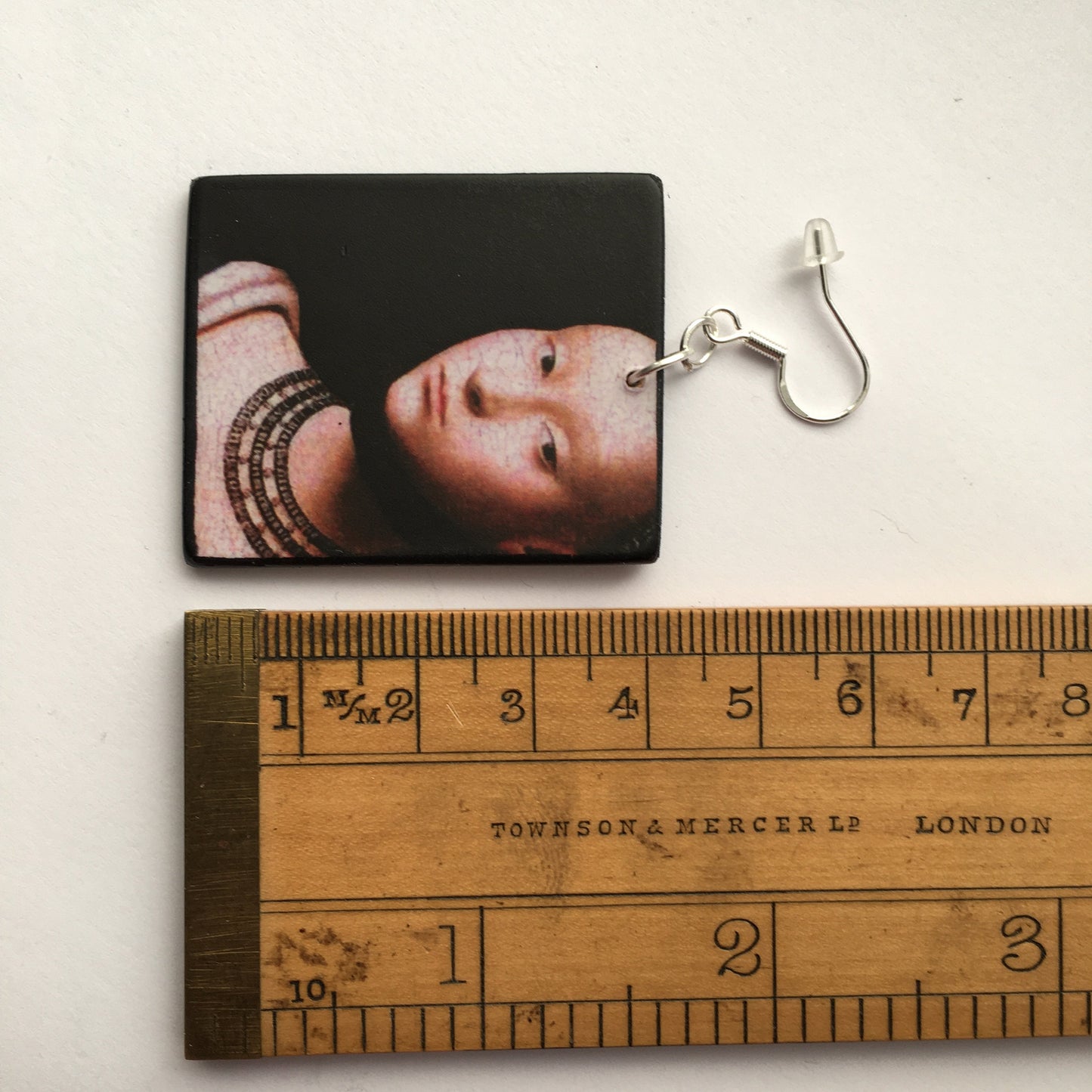 Museum-Inspired Sustainable Earrings Petrus Christus, Renaissance art, inspired earrings. Obljewellery