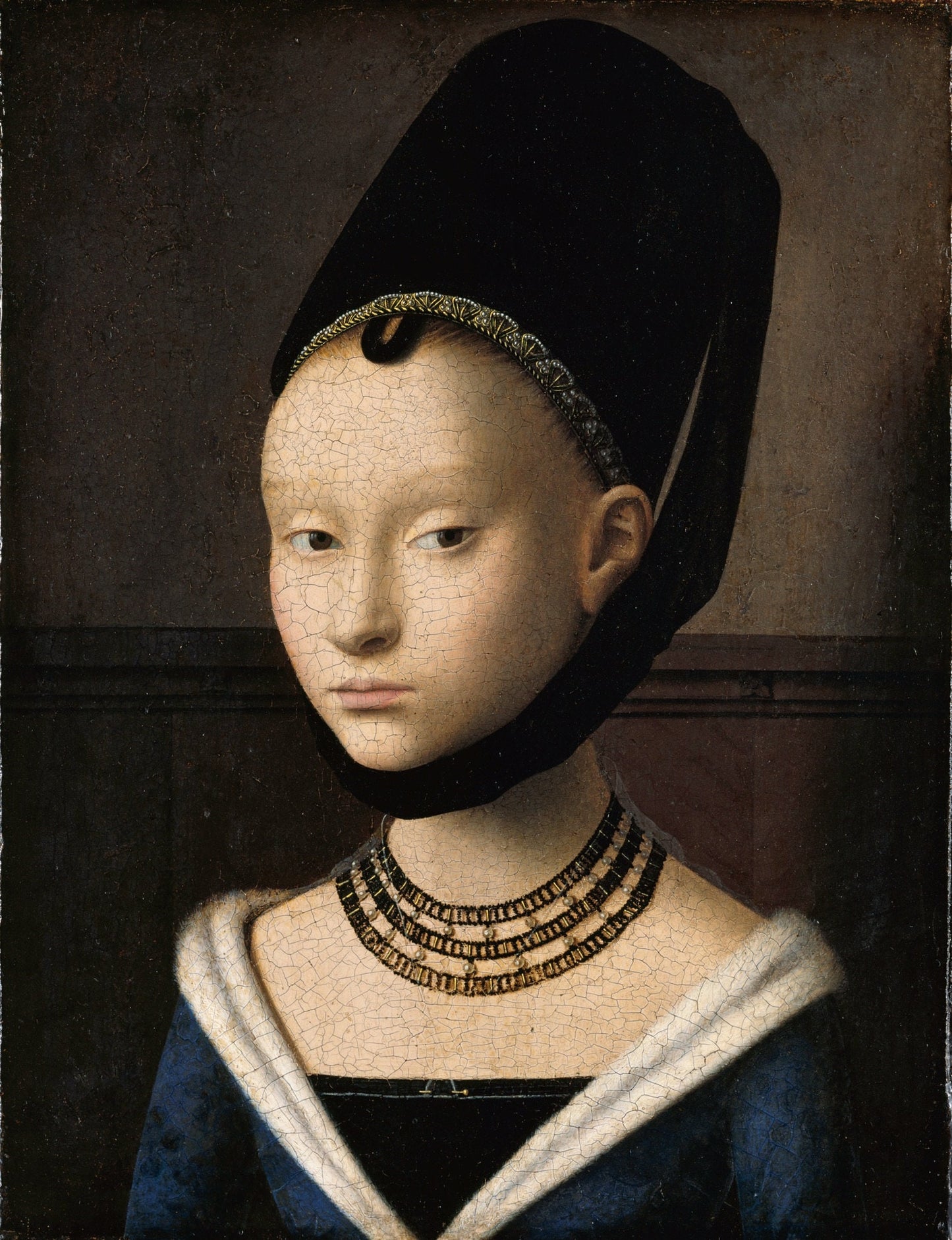 Museum-Inspired Sustainable Earrings Petrus Christus, Renaissance art, inspired earrings. Obljewellery