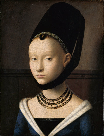 Museum-Inspired Sustainable Earrings Petrus Christus, Renaissance art, inspired earrings. Obljewellery