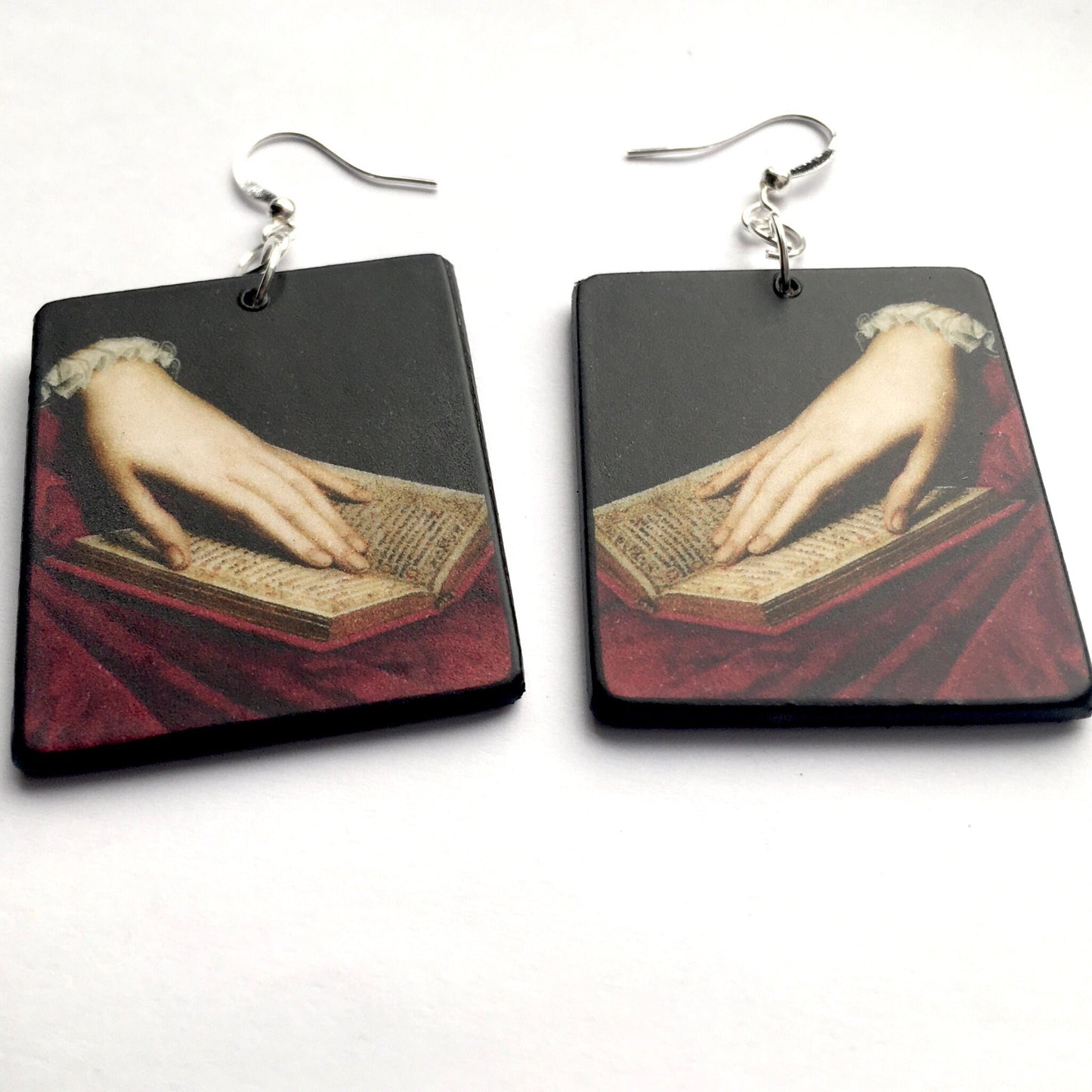 Museum-Inspired Sustainable Earrings Bronzino jewellery. Mismatched earrings. Obljewellery
