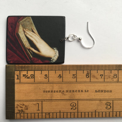 Museum-Inspired Sustainable Earrings Bronzino jewellery. Mismatched earrings. Obljewellery