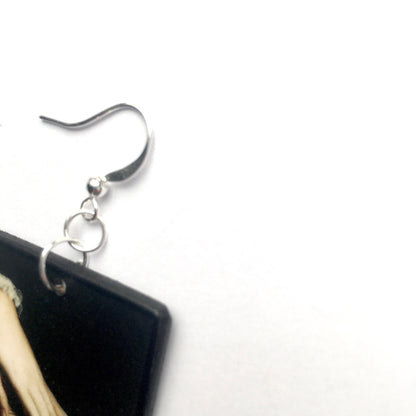 Museum-Inspired Sustainable Earrings Bronzino jewellery. Mismatched earrings. Obljewellery