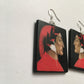 Botticelli artsy earrings. Dante Alighieri.