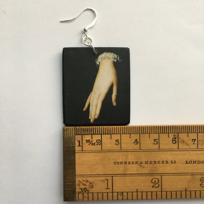 Museum-Inspired Sustainable Earrings Bronzino, Renaissance earrings Obljewellery