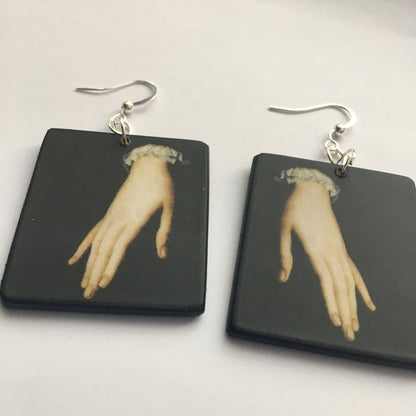 Museum-Inspired Sustainable Earrings Bronzino, Renaissance earrings Obljewellery